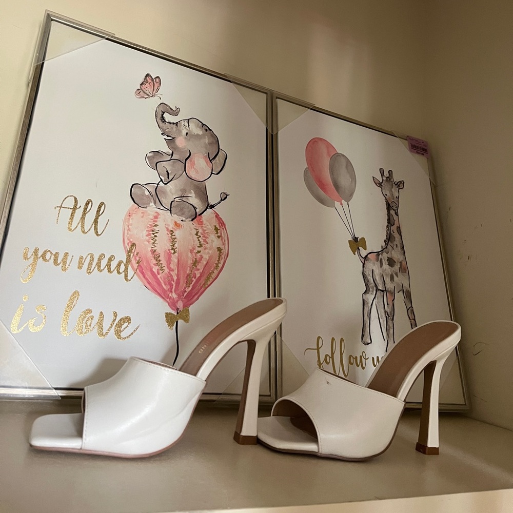 white heels